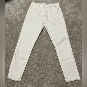LOFT “the skinny” white jeans size 12